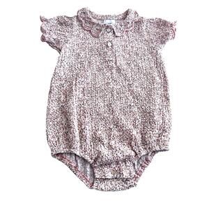 KIPP Girls Ditsy Floral Short Sleeves Summer Romper One Piece Size 24 Months